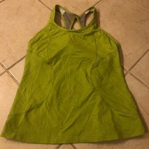 Athleta sports bra tank top - lime